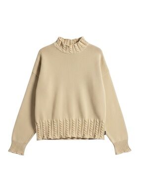 Holebrook Sweden Organic Cotton Knit Sweater Neutral Beige Size XL